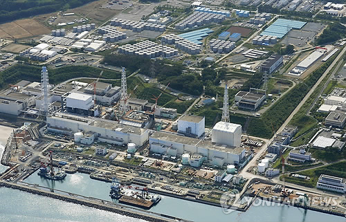 오염수 유출사고를 빚은 후쿠시마(福島) 제1 원전 모습. (AP=연합뉴스DB)