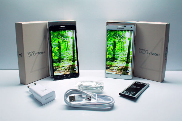 삼성전자가 출시한 '갤럭시 노트 4'의 모습.