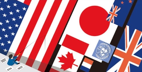 청년들에게 스펙 혹은 자격을 갖추기를 홍보하는 한 커뮤니티에 여러 나라들의 국기 모양들을 모아두었다(사진제공=인터넷 커뮤니티)