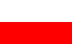 폴란드의 국기.