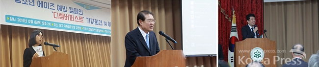 왼쪽부터 김지연 약사, 김준명 교수, 백상현 기자