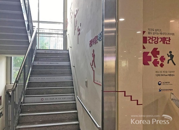 성남시 중원구보건소 건강 계단