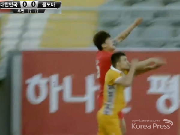 한국 몰도바 LIVE 생중계, 27일 한국 VS 몰도바 친선경기를 Live 생중계 화면을 갈무리 했다.