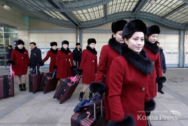 북한 응원단의 박력 있는 응원은 어떤 모습일지... 사진출처 : 중국 인터넷 사진 