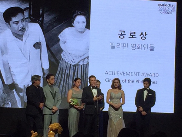 마리끌레르 아시아스타어워즈, '공로상'을 수상한 필리핀 영화인들